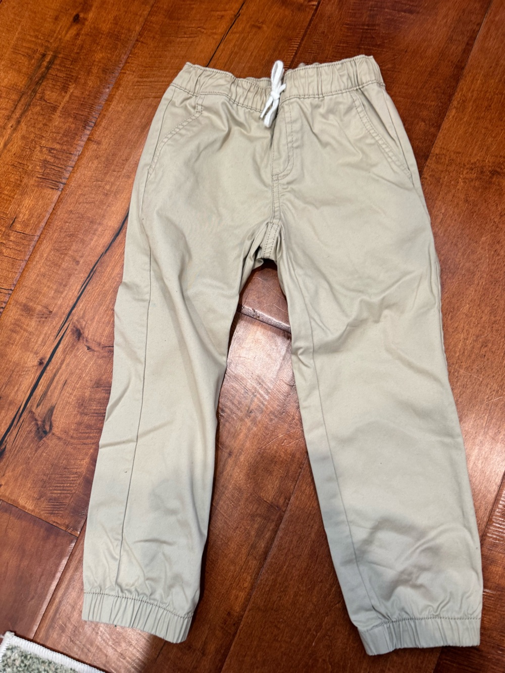 Cat & Jack Kids Elastic Waist Chino Joggers - Light Khaki